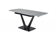 Gray matte extension dining table by ESF additional picture 8