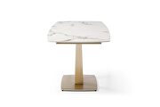 White matte finish extension dining table by ESF additional picture 6