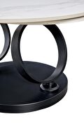 Contemporary extension round coffee table by ESF additional picture 4
