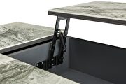 Marble lift top contemporary gray coffee table by ESF additional picture 8