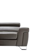 Contemporary dark gray leather sectional by ESF additional picture 8