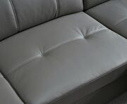 Contemporary gray  leather sectional w/ bed by ESF additional picture 7