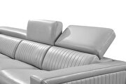 Contemporary modular style light gray leather recliner sectional by ESF additional picture 9