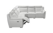 White leather sectional w/ 2 recliners by ESF additional picture 3