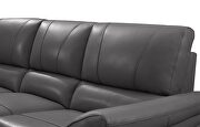 Gray leather electric recliner sofa by ESF additional picture 13