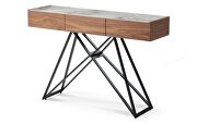 Stylish natural wood finish display / hall table / console table by ESF additional picture 2
