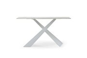 White / marble top console table / display. by ESF additional picture 2