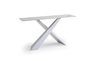 White / marble top console table / display. by ESF additional picture 6