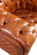 Deeply tufted custom made leather sofa by ESF additional picture 6