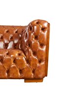 Deeply tufted custom made leather sofa by ESF additional picture 7