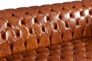Deeply tufted custom made leather sofa by ESF additional picture 8