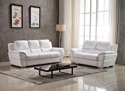 White top grain leather / eco leather couch by ESF additional picture 2