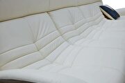 White leather cozy stylish living room sectional additional photo 5 of 9
