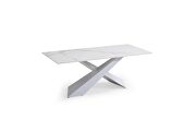 Contemporary marble-like top coffee table by ESF additional picture 2