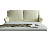 Contemporary off white leather bed by ESF additional picture 15