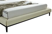 Contemporary off white leather bed by ESF additional picture 10