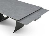 Dark ceramic dining table w/ extension by ESF additional picture 5