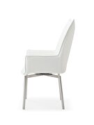 White pu leather dining chair by ESF additional picture 2