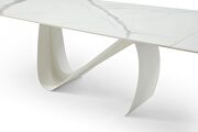White ceramic dining table w/ extensions by ESF additional picture 3