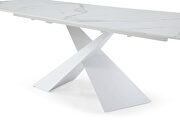 Contemporary white extension dining table by ESF additional picture 7