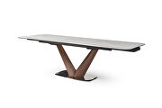 Elegant extended ceramic top dining table by ESF additional picture 4