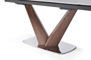 Elegant extended ceramic top dining table by ESF additional picture 5