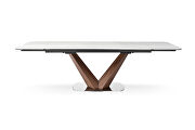 Elegant extended ceramic top dining table by ESF additional picture 9