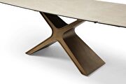2 extensions contemporary ceramic / glass dining table by ESF additional picture 6