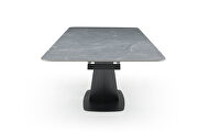 Gray ceramic top extension dining table in modern style by ESF additional picture 6