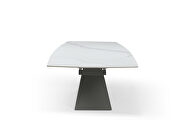 White ceramic top dining table w/ extensions by ESF additional picture 6
