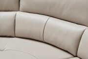 Taupe leather recliner sectional sofa in modern style by ESF additional picture 7