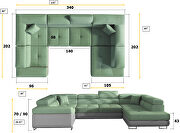 Large size living room special order sectional w/ storage by Eltap additional picture 17
