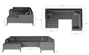 Stylish European 3pcs special order sectional w/ bed by Eltap additional picture 7