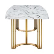 Marble top dining table w/ golden legs by ESF additional picture 9