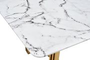 Marble top dining table w/ golden legs by ESF additional picture 10