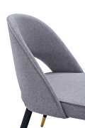 Gold tip / gray fabric contemporary dining chairs by ESF additional picture 6