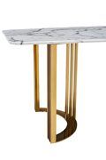 Gold marble top dining table in luxury style additional photo 5 of 6