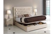 Ivory finish tufted hb bed w/ storage by Dupen Spain additional picture 2