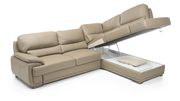 Fully leather sectional w/ sofa bed and storage by Galla Collezzione additional picture 4