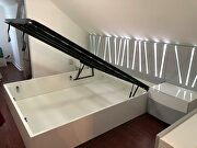White/gray led lightning super contemporary stylish bed by Fenicia Spain additional picture 7