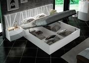 White/gray super contemporary stylish king bed by Fenicia Spain additional picture 5