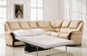 Traditional full cream leather sectional w/ bed by ESF additional picture 2