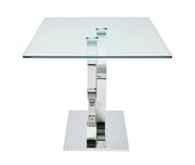 Rectangular glass / modern chrome base table by ESF additional picture 4