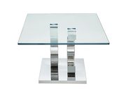Modern chrome base / glass top coffee table by ESF additional picture 4