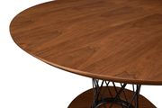 Casual style contemporary round table in natural wood finish by ESF additional picture 3