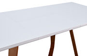 White glossy finish dining table w/ extension by ESF additional picture 7