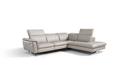 Contemporary light gray sectional sofa additional photo 2 of 2