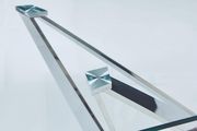 Modern chrome base / glass top table by ESF additional picture 3