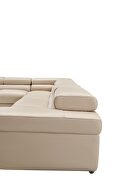 Modern cream adjustable headrests sectional by ESF additional picture 5