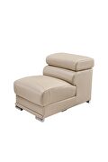 Modern cream adjustable headrests sectional by ESF additional picture 7